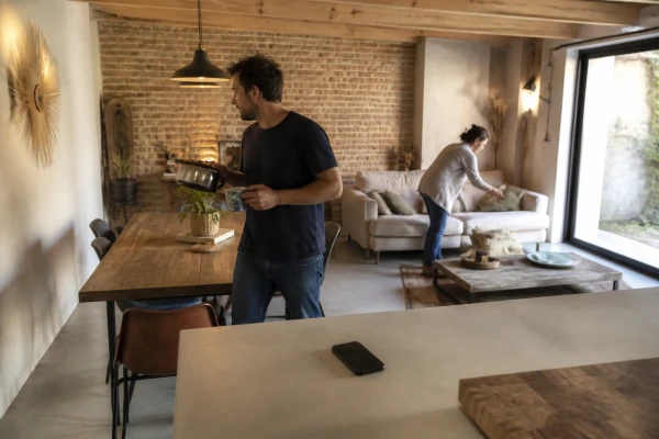 Transformation garage en piece de vie Orleans